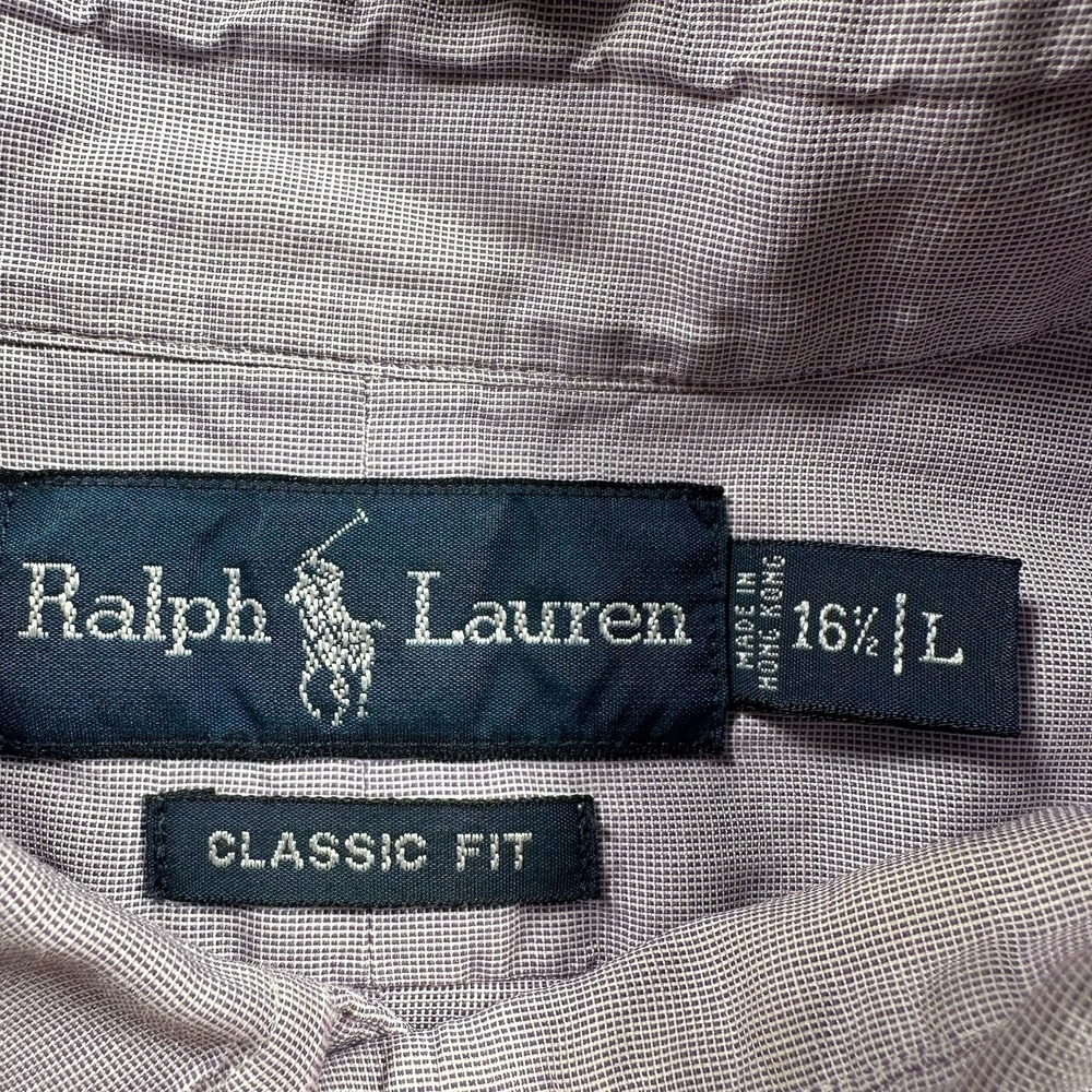 Polo Ralph Lauren Classic Fit Button Down Shirt Men's LARGE Long Sleeve - Picture 5 of 7